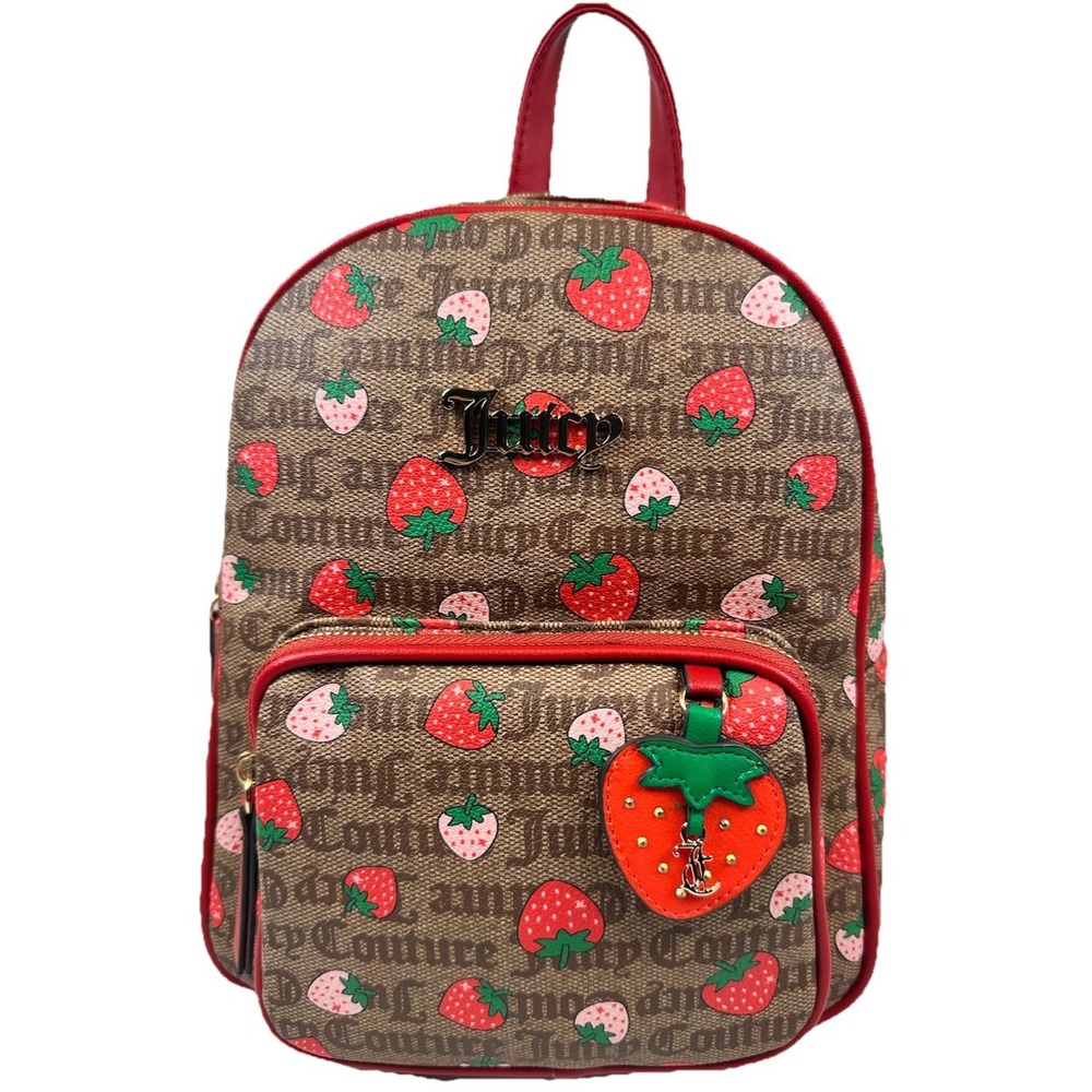Juicy Couture Strawberry Mini Backpack Freshly Picked Faux Leather NWT